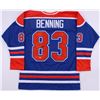 Image 1 : Matt Benning Signed Oilers Jersey (Beckett COA)