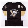 Image 3 : Sergei Gonchar Signed Penguins Alternate Jersey (Beckett COA)