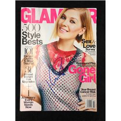 ROSAMUND PIKE AUTOGRAPHED GLAMOUR MAGAZINE W/ COA