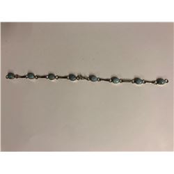 STERLING SILVER BRACELET WITH STONES