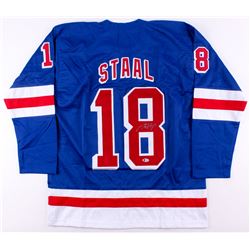 Marc Staal Signed Rangers Jersey (Beckett COA)