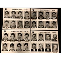 1985-86 EDMONTON OILERS PLAYERS PHOTO'S LOT