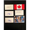 Image 1 : JOHNNY BOWER AUTOGRAPHED INDEX CARDS LOT