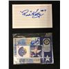 Image 1 : RED KELLY AUTOGRAPHED INDEX CARD & 2002 ALL-STAR STAMPS