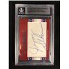 Image 1 : 2011 LEAF SPORTS ICONS CUT SIGNATURE JERRY SLOAN/ MARV HARSHMAN BASKETBALL HOF COACHES (1 OF 1)