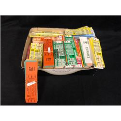 1971-72 NEW WESTMINSTER BRUINS UNUSED HOCKEY GAME TICKETS LOT