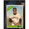 Image 1 : 1966 Topps Willie Mays #1 Baseball Card