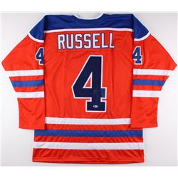Kris Russell Signed Oilers Jersey (Beckett COA)