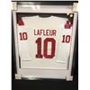 Image 1 : GUY LAFLEUR AUTOGRAPHED TEAM CANADA JERSEY W/ COA (FRAMED 32" X 42")
