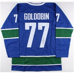 Nikolay Goldobin Signed Canucks Jersey (Beckett COA)