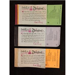 Vintage Disneyland partially used ticket book - 1960