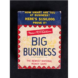 Vintage 1937 BIG BUSINESS National Money Board Game & Original Box