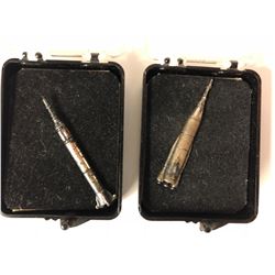 VINTAGE STERLING SILVER ROCKET PINS (FROM CAPE CANAVERAL)