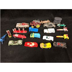 VINTAGE DIE CAST TOY CAR LOT