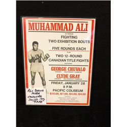 1972 MUHAMMAD ALI BOXING FLYER (VANCOUVER, BC)