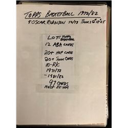 1972-82 TOPPS BASKETBALL (97 CARDS)