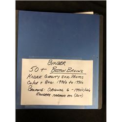 BOSTON BRUINS (70 KODAK QUALITY 8" X 10" PHOTOS)