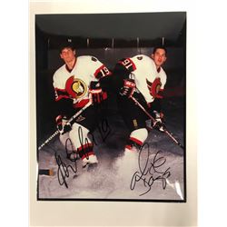 ALEXEI YASHIN & ALEXANDRE DAIGLE AUTOGRAPHED 8" X 10" COLOR PHOTO