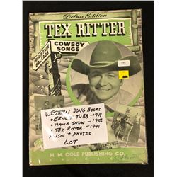 WESTERN SONG BOOKS (TEX RITTER 1941) MUSIC & PHOTOS