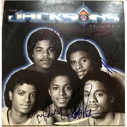 AUTOGRAPHED JACKSON 5 VINYL RECORD W/ 5 SIGNATURES (PSA LOA)