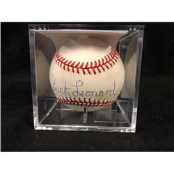 BUCK LEONARD AUTOGRAPHED BASEBALL W/ COA