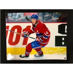 TREVOR LINDEN AUTOGRAPHED 8" X 10" COLOR PHOTO W/ COA