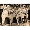 Image 1 : MOOSE SKOWRON AUTOGRAPHED "MURDERERS ROW" PHOTO W/ MANTLE, MAYS & BERRA