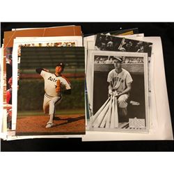 SPORTS PHOTO'S & CLIPPINGS LOT (RUTH, FRAMED PETE ROSE & MORE)