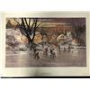 Image 1 : LIMITED EDITION "HOME TOWN HOCKEY" 20" X 26" PRINT BY DOUGLAS LAIRD (1088/1950)