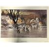 Image 1 : LIMITED EDITION "HOME TOWN HOCKEY" 20" X 26" PRINT BY DOUGLAS LAIRD (1087/1950)