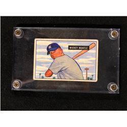 1951 Bowman Baseball #253 Mickey Mantle Rookie Card
