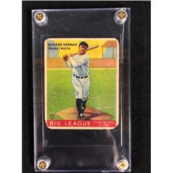 1933 Goudey Babe Ruth Card #144 Big League
