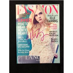 ELLE FANNING AUTOGRAPHED FASHION MAGAZINE