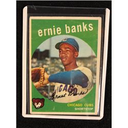 1959 Topps # 350 Ernie Banks HOF