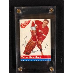 1954-55 Topps - Terry Sawchuk Card #58 Red Wings RARE
