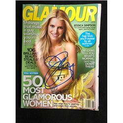 JESSICA SIMPSON AUTOGRAPHED GLAMOUR MAGAZINE