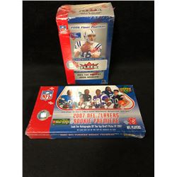 2006 FLEER FOOTBALL CARDS BOX & 2007 UPPER DECK NFL PLAYERS ROOKIE PREMIERE CARDS BOX