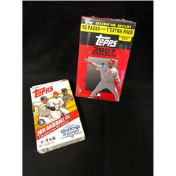 2011 TOPPS BASEBALL UPDATE SERIES CARDS BOX & 2007 TOPPS BASEBALL CARDS BONUS BOX