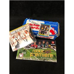 NETPRO TENNIS TRADING CARDS, 2008 UPPER DECK ROOKIE PREMIERE NFL CARDS BOX, 1981 TOPPS PICTURE CARDS