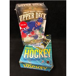 2006-07 SERIES 2 UPPER DECK HOCKEY CARDS BOX & 1990-91 OPC HOCKEY CARDS BOX