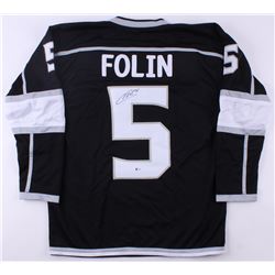 Christian Folin Signed Kings Jersey (Beckett COA)