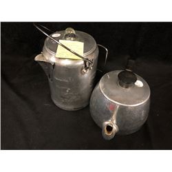 VINTAGE CAMPING COFFEE & TEA POTS