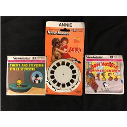 VIEW MASTER REEL LOT (TWEETY & SYLVESTER, ANNIE, CHARLIE BROWN)