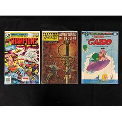 COMIC BOOK LOT (CHAMPIONS, CLASSICS ILLUSTRATED, GAZOO)