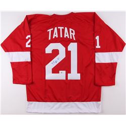 Tomas Tartar Signed Red Wings Jersey (Beckett COA)