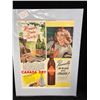 Image 1 : 1946 CANADA DRY MATTED ADVERTISING PRINT (12" X 16")