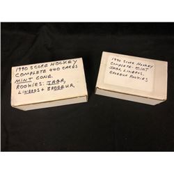 2 X 1990 SCORE HOCKEY COMPLETE SET MINT (44O CARDS) ROOKIES- JAGR, LINDROS, BRODEUR