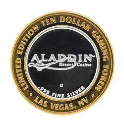 .999 Silver Aladdin Resort Casino $10 Limited Edition Casino Gaming Token