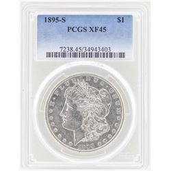 1895-S $1 Morgan Silver Dollar Coin PCGS XF45