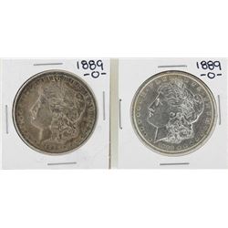 Lot of (2) 1889-O $1 Morgan Silver Dollar Coins